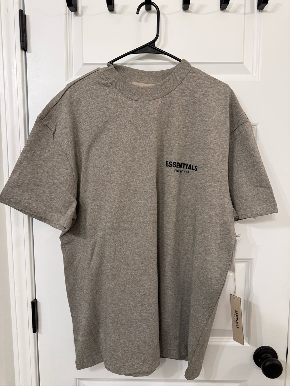 Fear of God ESSENTIALS Heather Gray Short Sleeve Crewneck T-Shirt
